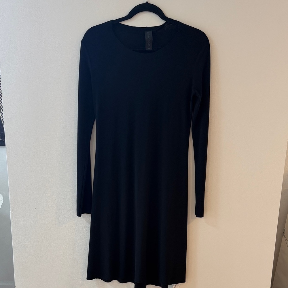 EUC Classic Norma Kamali Black Long-Sleeve Dress - S